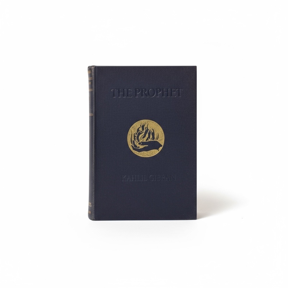 VTG The Prophet by - Classic Hardcover Book with Gold Emblem by Khalil Gibran